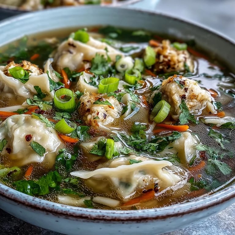 Caliente tazón de sopa de albóndigas de col, rebosante de verduras y tiernas albóndigas.