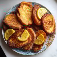 Spanish torrijas with citrus.