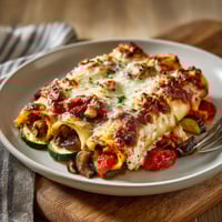A plate of food with a fork on it.