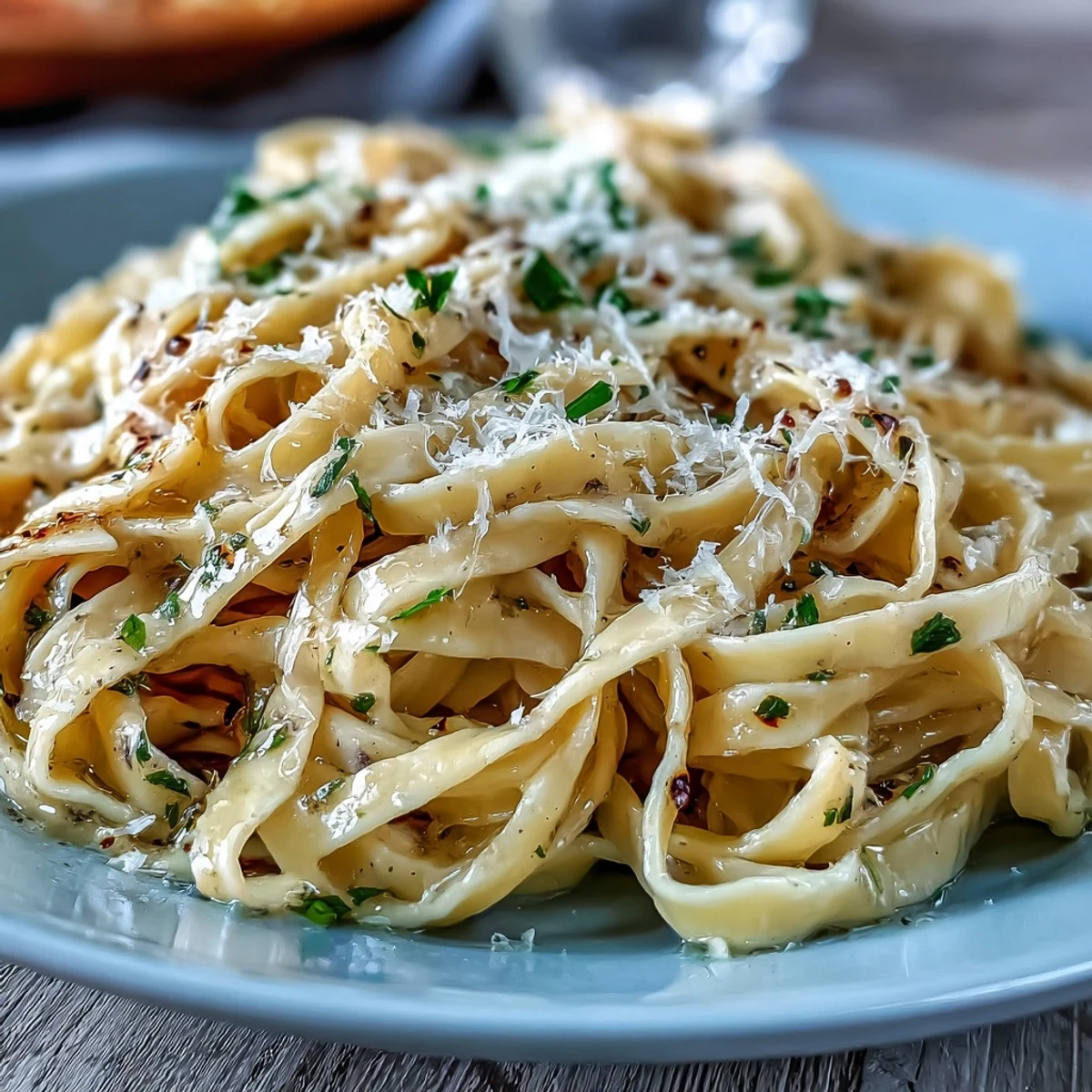 Truffle-Infused Egg Pasta al dente tossed in silky butter, finished with Parmesan and an aromatic drizzle of truffle oil.