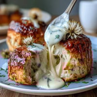 Scones de miel de diente de león con crema cuajada, dorados y tiernos, perfectos para un brunch primaveral.