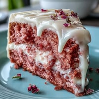 Pastel de terciopelo rosado para despedida de soltera con gota de oro, con frosting de queso crema y decoración brillante, ideal para celebraciones elegantes.  