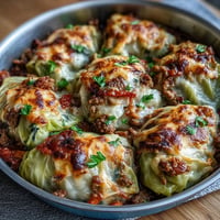 Cabbage Dumpling Lasagna comforting, layered pasta with savory filling.